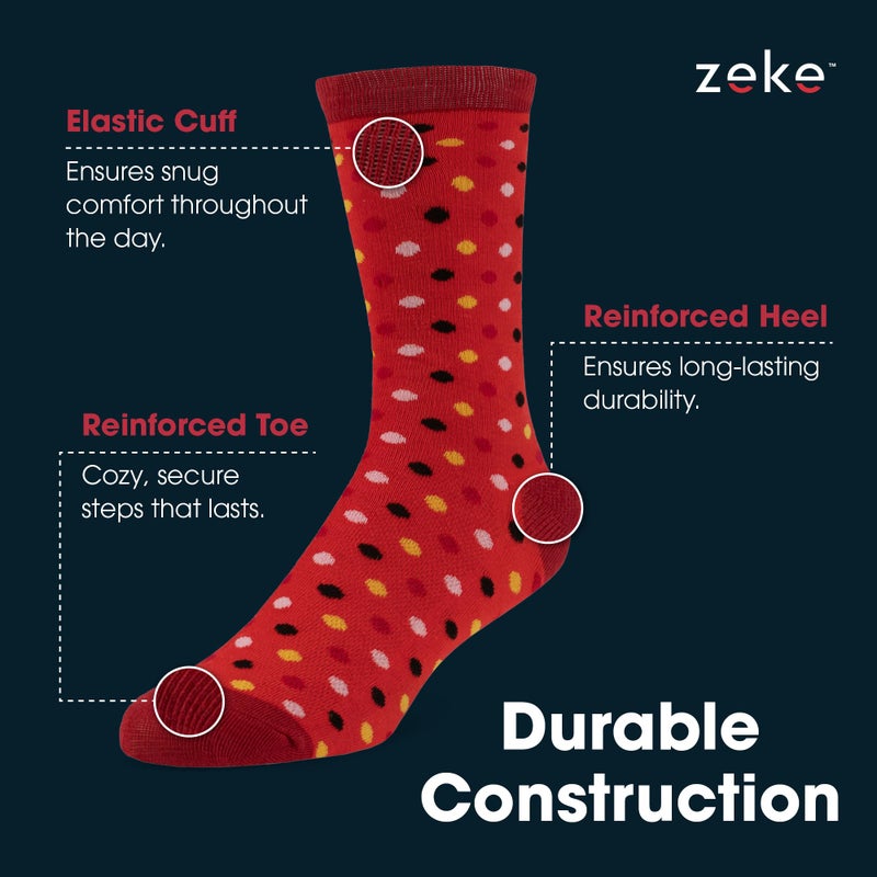 ZEKE Crazy Socks for Kids - Boys Funky Dress Socks - Funny Cool Silly Fun Socks - Wacky Novelty Gift (Style Z, Medium) - Image 4